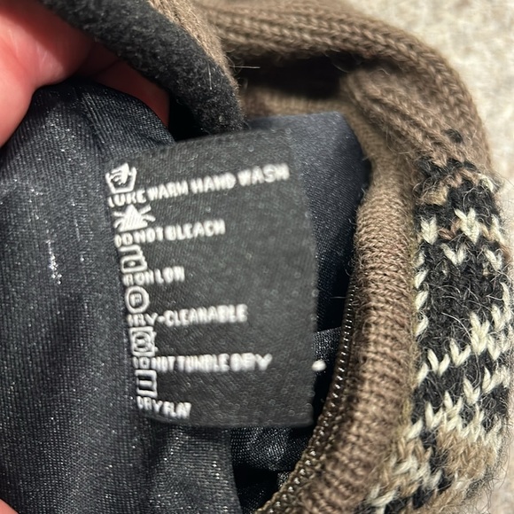 Icewear 100% Wool Zip Up Ski Sweater Olive Green Women size M - Picture 15 of 16